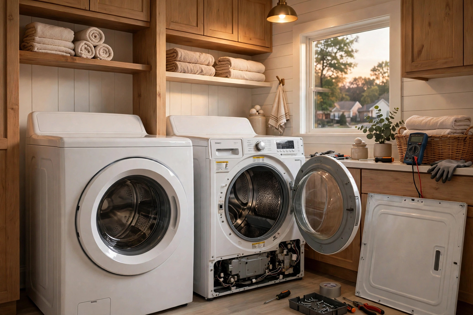 Before photo,  Dryer Repair in Fairwood, by Bowie Appliance Repair Company