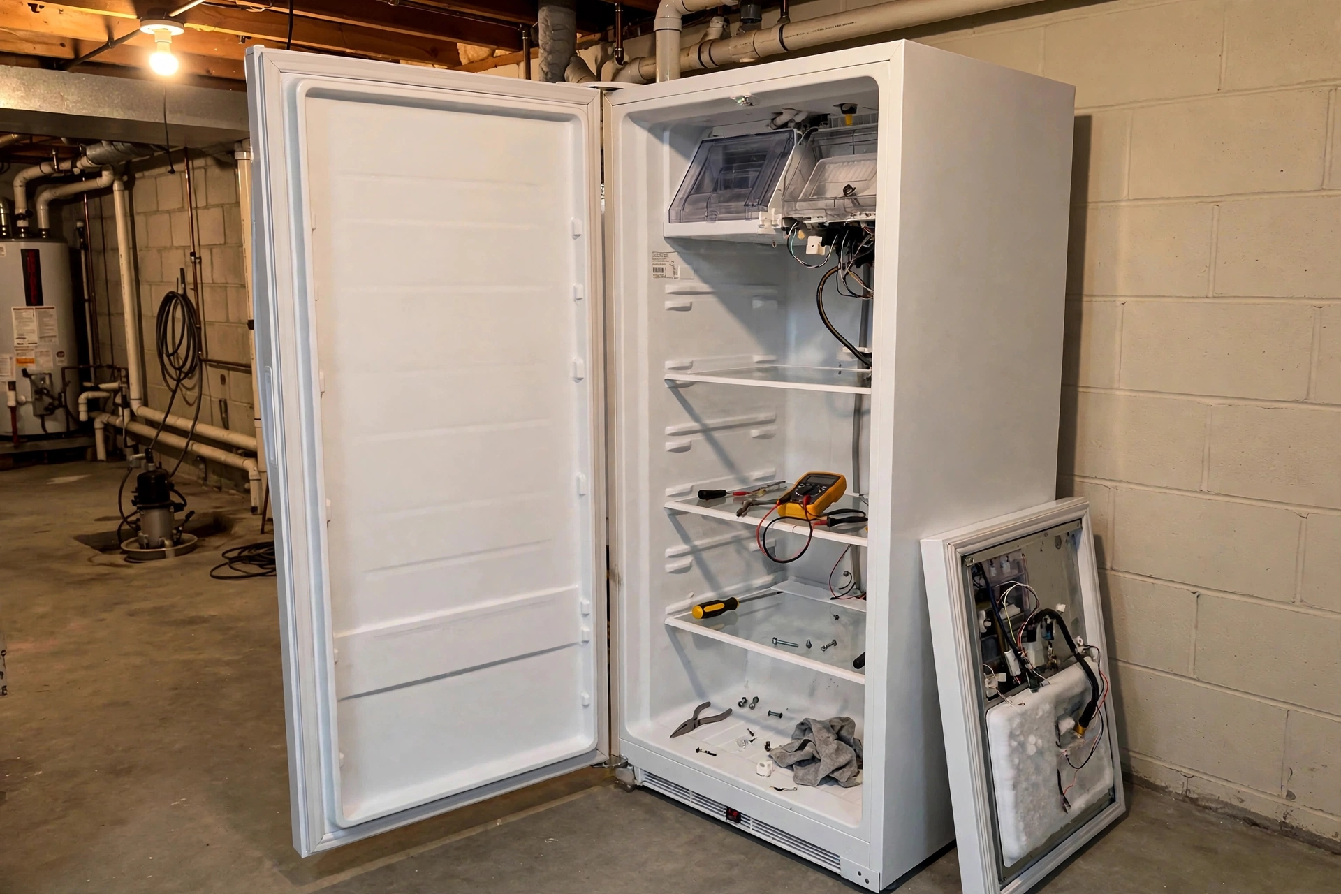 Before photo,  Freezer and Ice Maker Repair in Pointer Ridge, by Bowie Appliance Repair Company