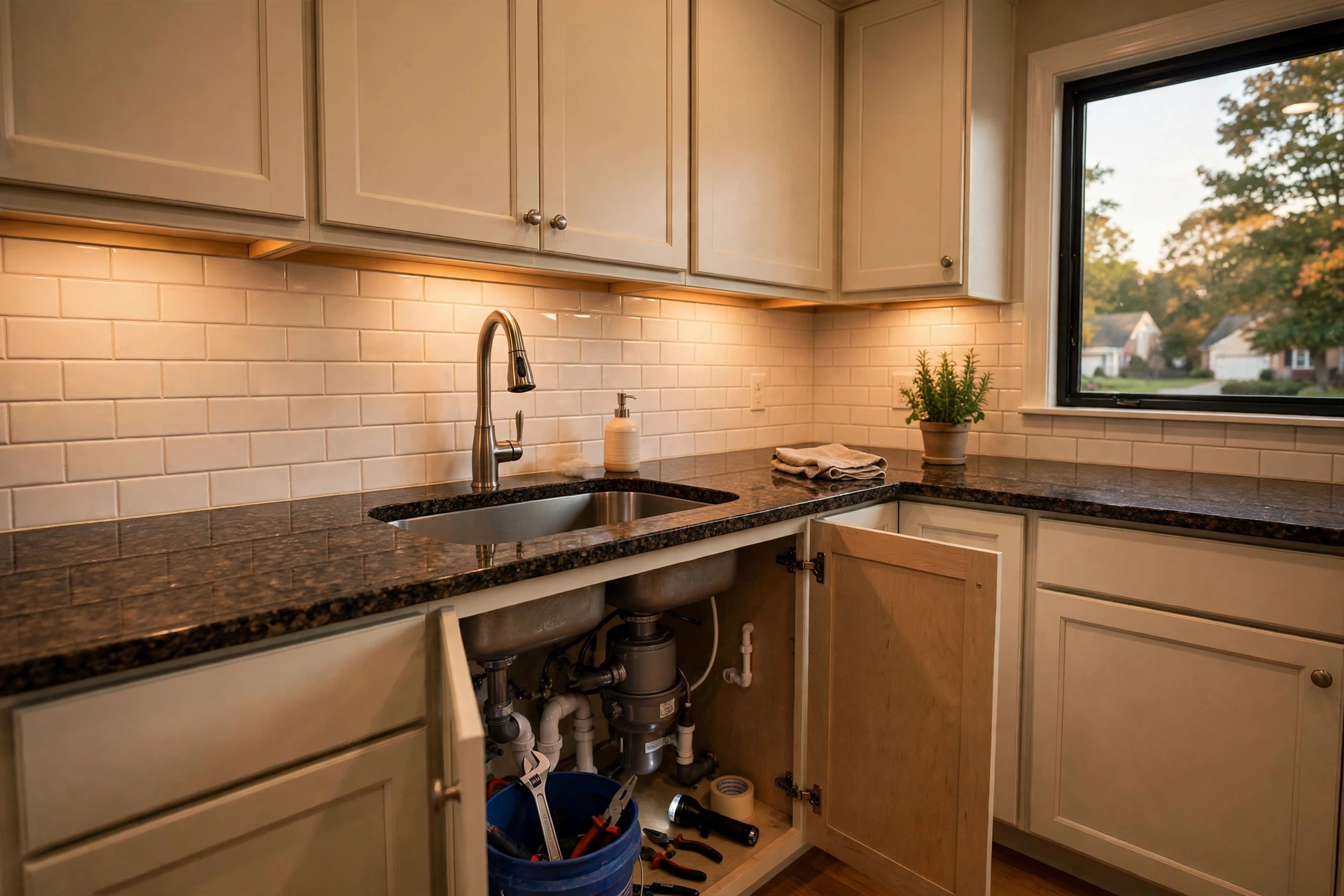 Before photo,  Garbage Disposal Repair in Long Ridge, by Bowie Appliance Repair Company