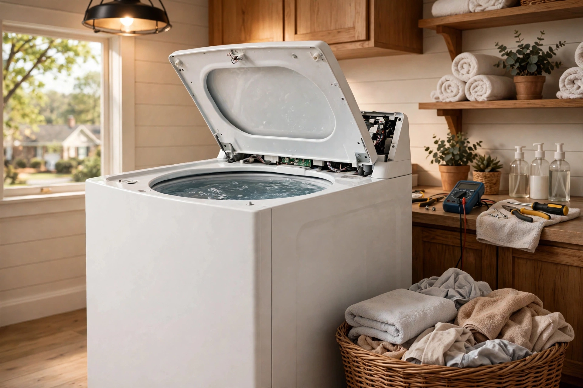 Before photo,  Washer Repair in Woodmore, by Bowie Appliance Repair Company